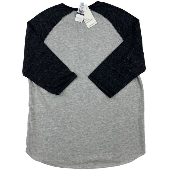 New  Alternative Men Grey Henley Pullover Crew Neck 3/4 Sleeve Sweatshirt US XXL - Picture 2 of 11